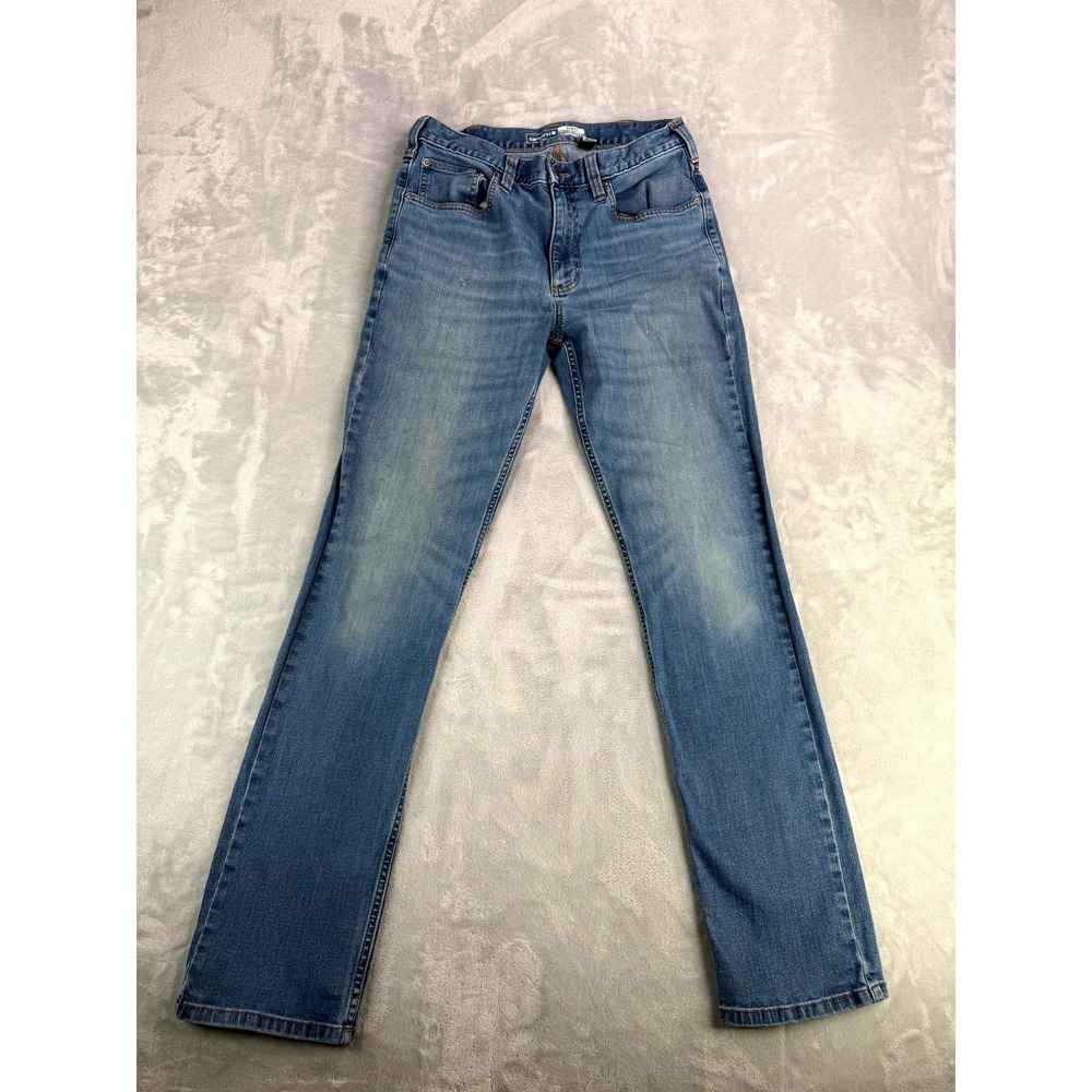 Carhartt Slim Tapered Rugged Flex Jeans Mens 32x34 Blue Denim Cotton Mid Rise